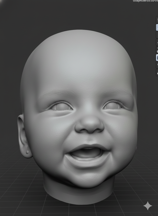 Life Molds Digital Sculpting – Hyper-Realistic 3D Modeling of Your Baby
